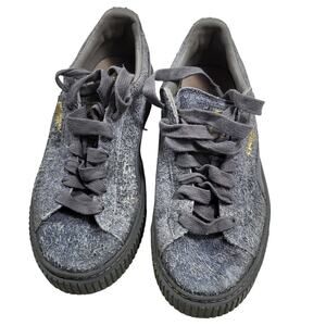 PUMA Suede Platform Elemental Grey Women's size 8.5 US
